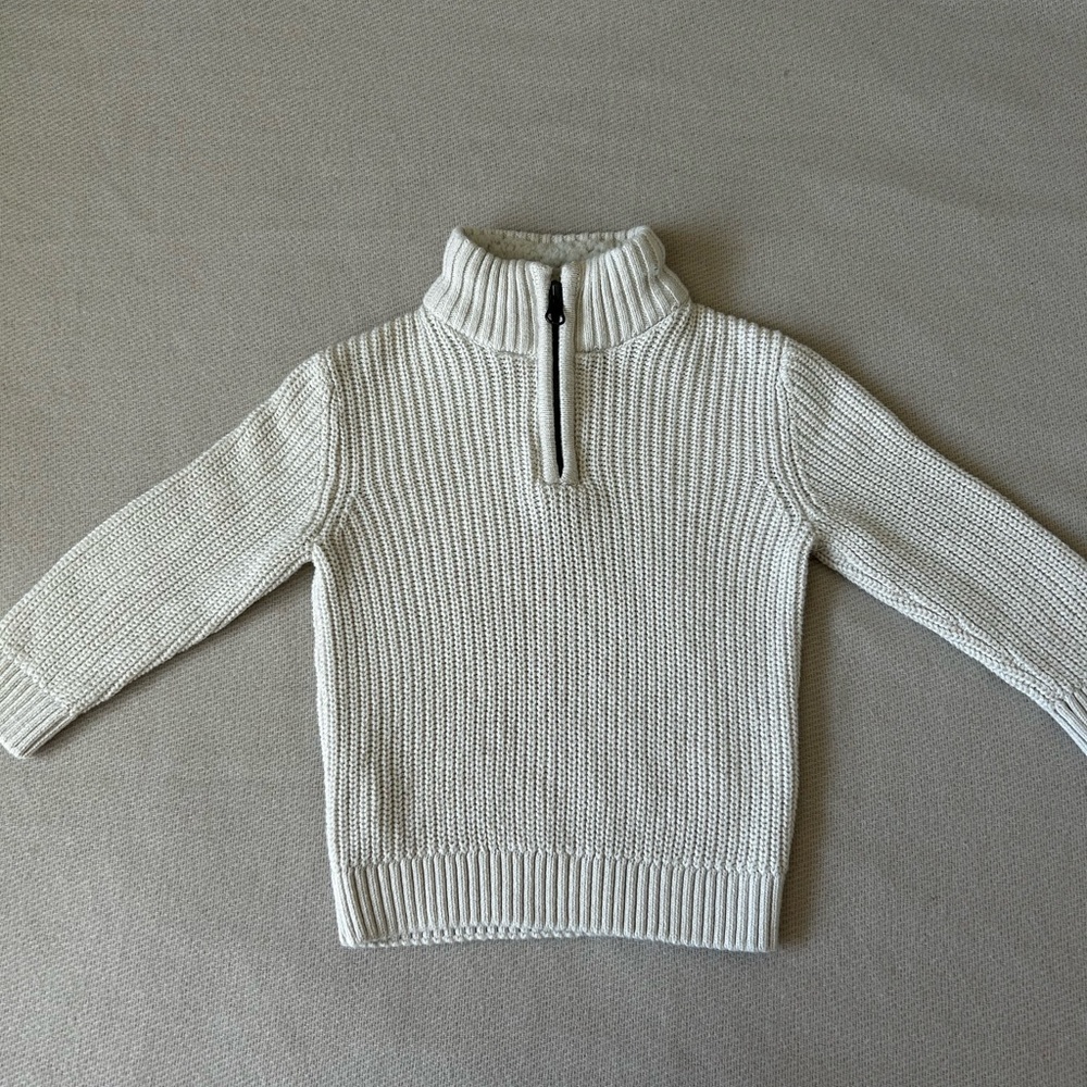 Half-Zip Knit Sweater The Children’s Place | Fall Outfit | 12-18M Boy Sweater